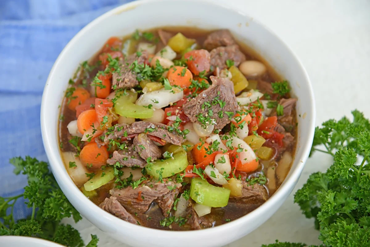 Beef rib soup