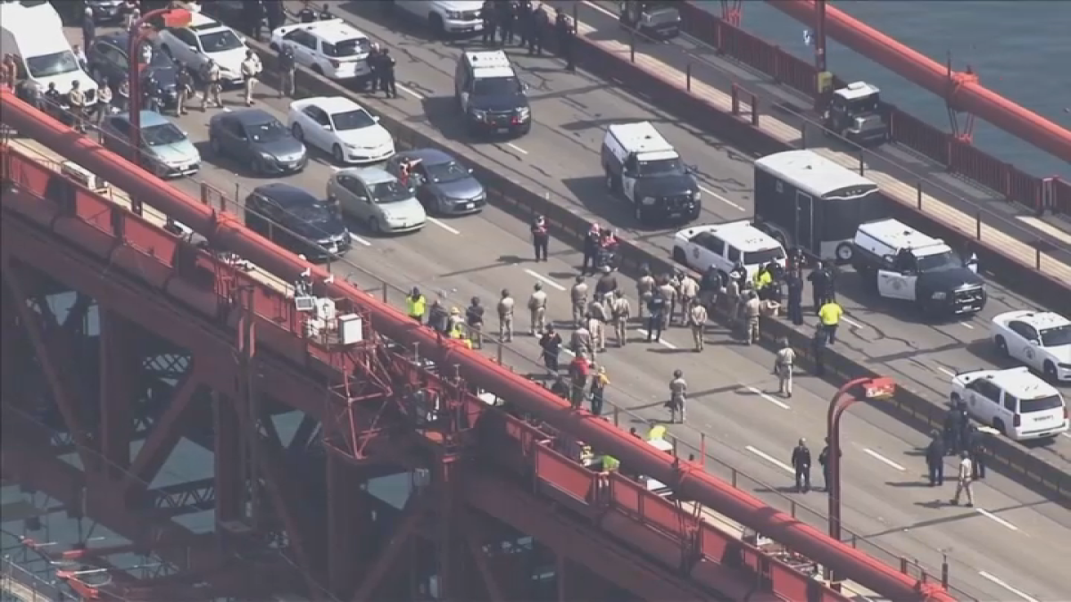 Symbolic demonstration on the iconic Golden Gate Bridge against Gaza conflict