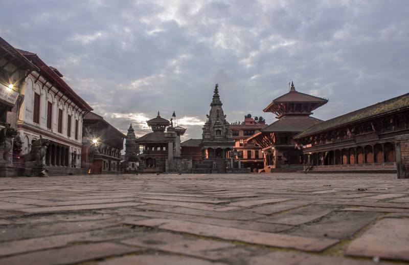 Early morning view of Bhaktapur Durbar Square