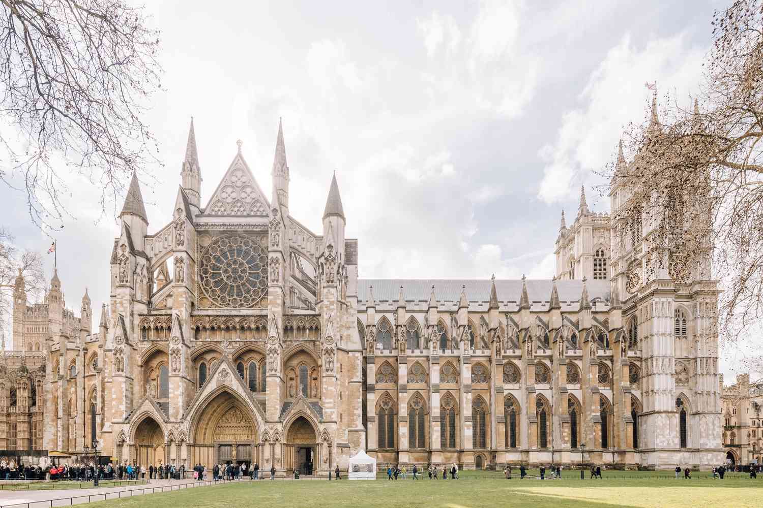 The historic Poets' Corner inside Westminster Abbey. 